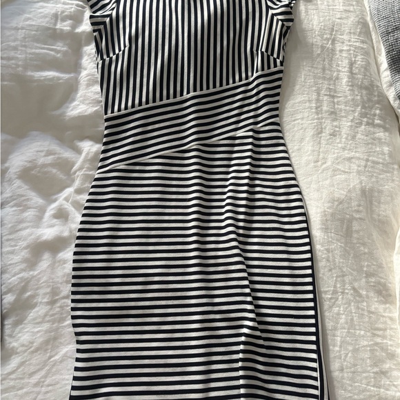 Banana Republic Dresses & Skirts - Banana Republic Black and White Striped Midi Dress